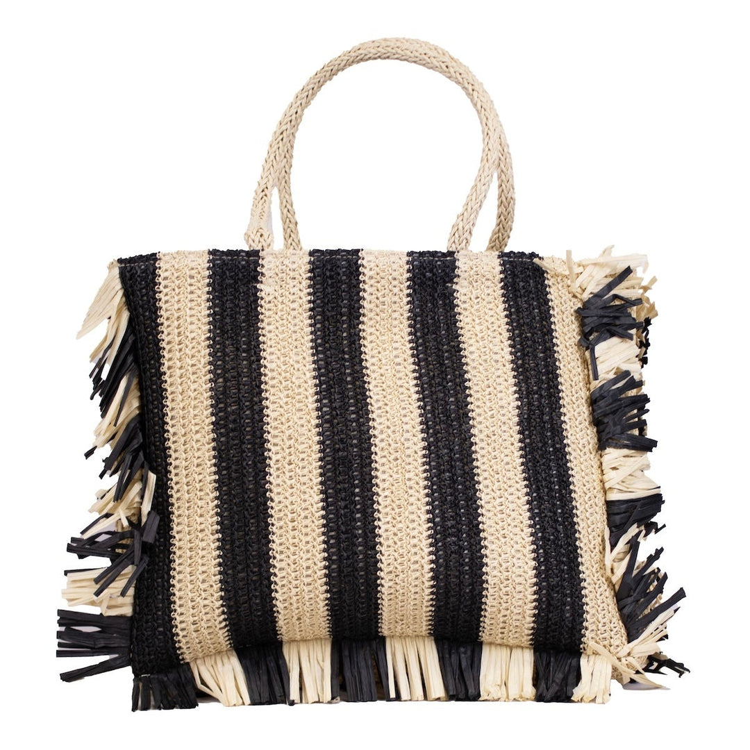 Excursion Tote   Natural/Black   19x15x2
