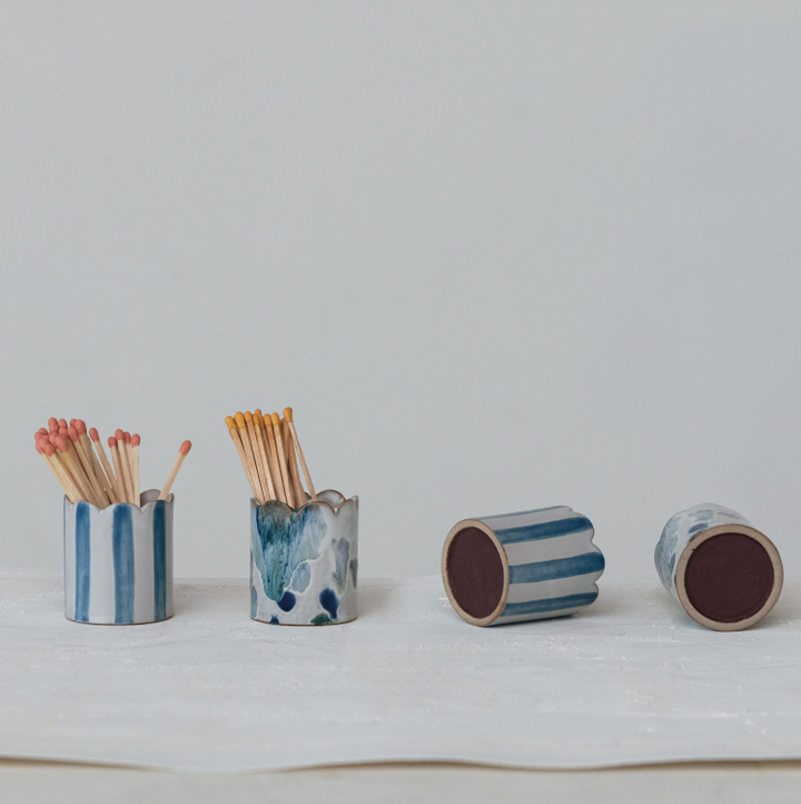 Stoneware Matchstick/candle Holder