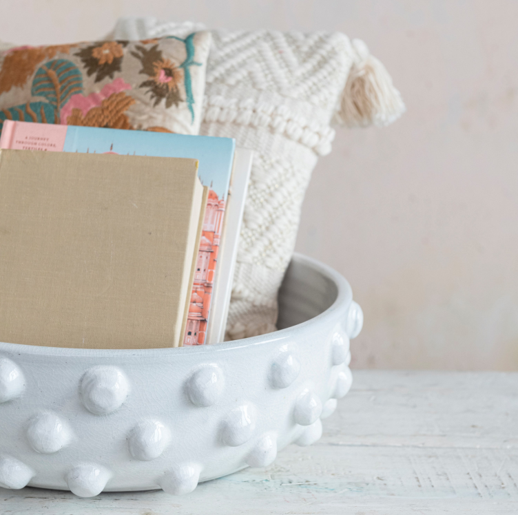 Round Terra-cotta Decorative Bowl