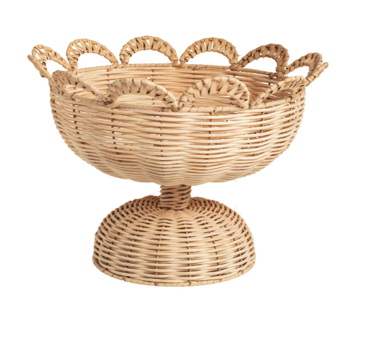 Woven Pedestal Basket