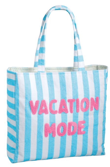 Embroidered Terry Cloth Tote