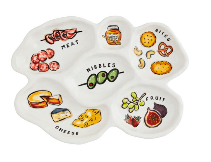 Sectioned Charcuterie Platter